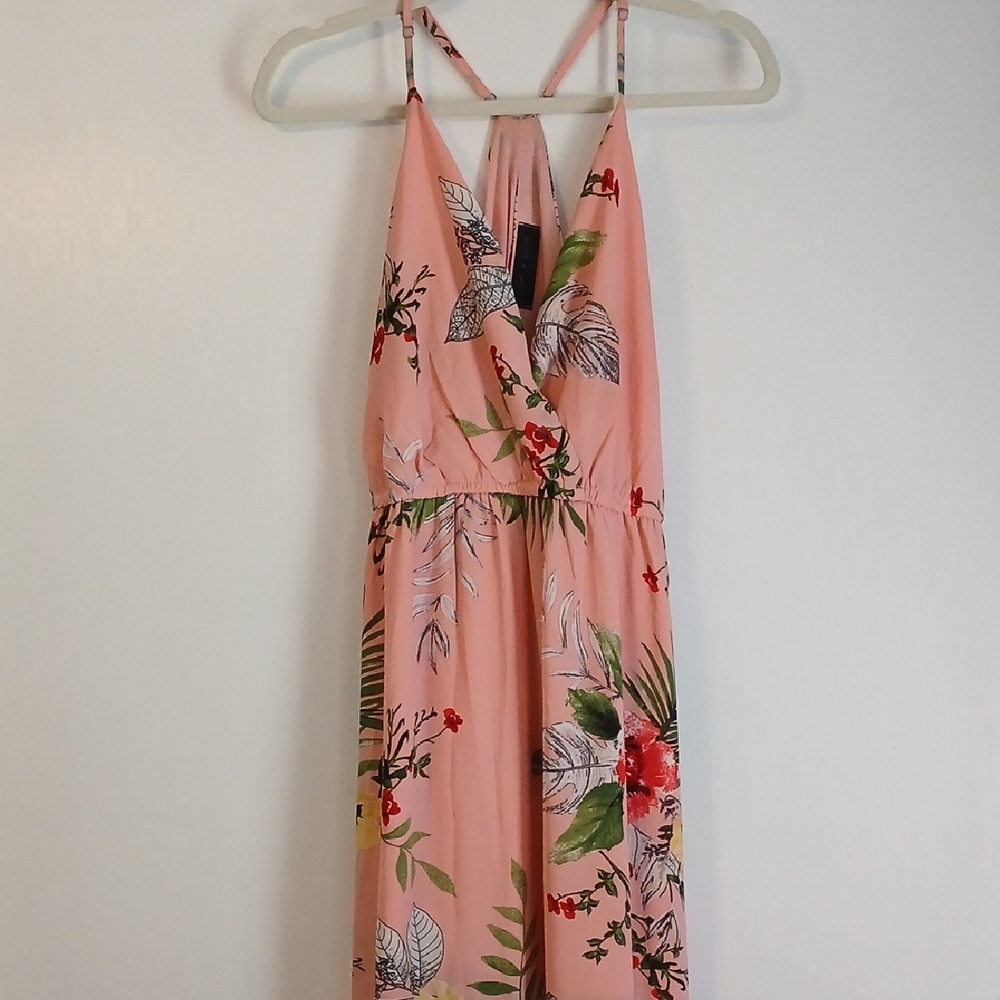 Love Kuza "Vibrant Tropical" Maxi Dress in Size L